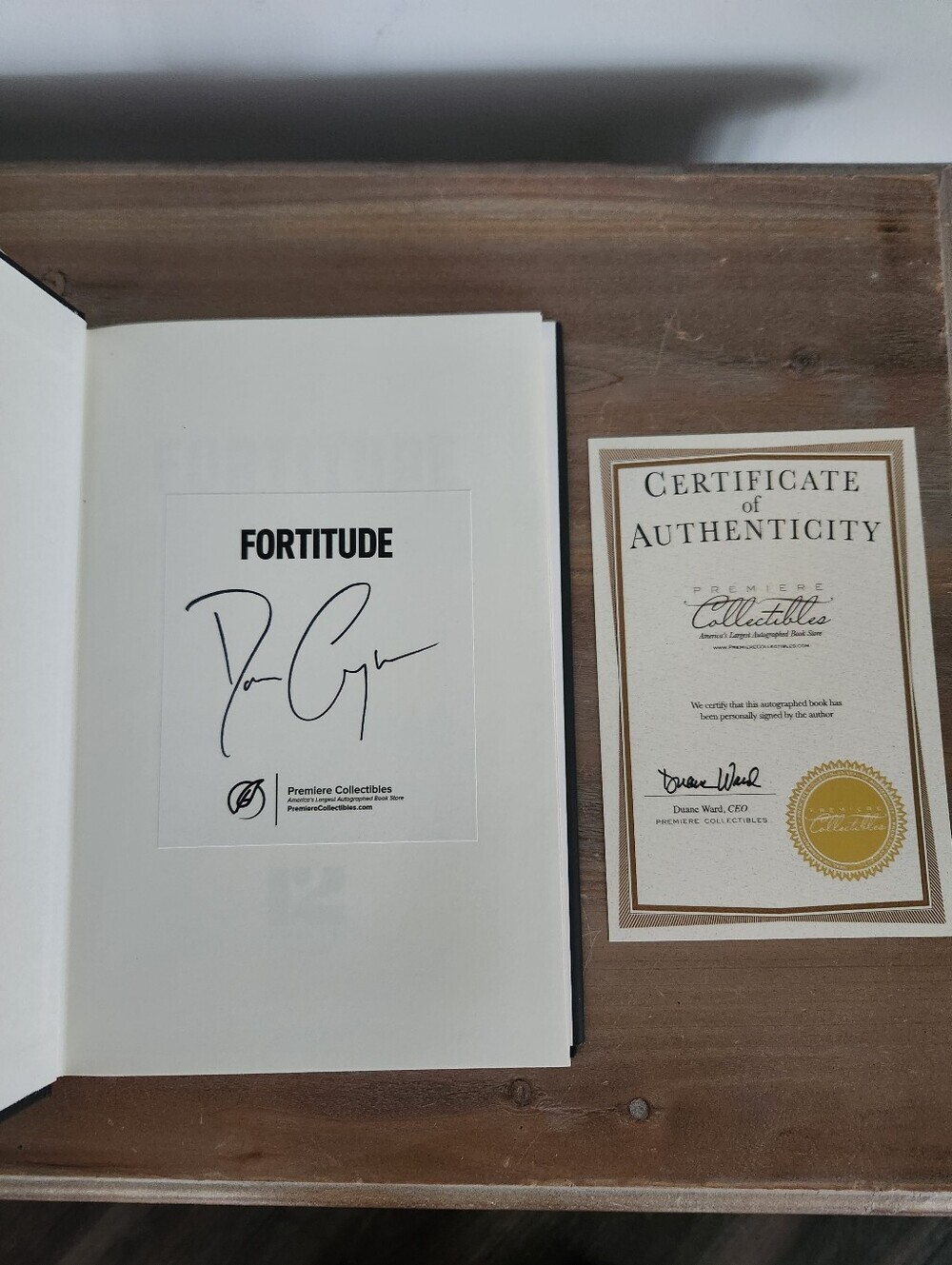 Signed Dan Crenshaw Fortitude Hardcover Book COA Navy SEAL First Edition - Picture 3 of 10